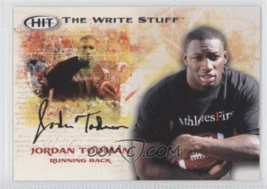 2011 SAGE Hit - The Write Stuff #WS 8 - Jordan Todman