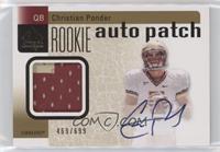 Rookie Auto Patch - Christian Ponder #/699