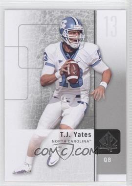 2011 SP Authentic - [Base] #52 - T.J. Yates