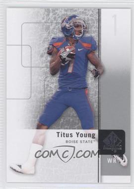 2011 SP Authentic - [Base] #58 - Titus Young