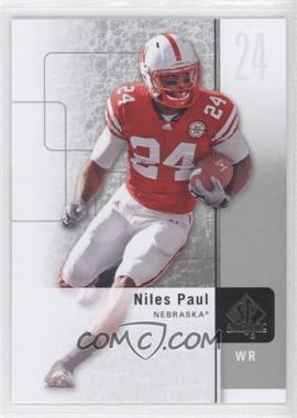 2011 SP Authentic - [Base] #74 - Niles Paul