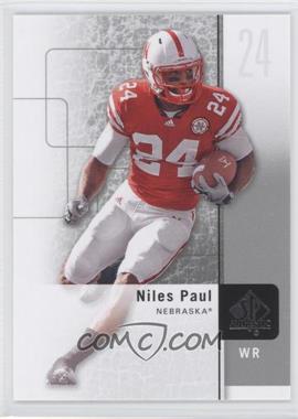 2011 SP Authentic - [Base] #74 - Niles Paul