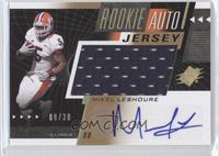 Rookie Auto Jersey - Mikel Leshoure #/30