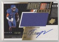 Rookie Auto Jersey - Titus Young #/30