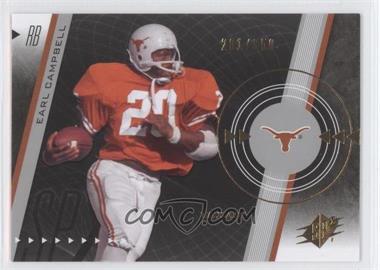 2011 SP Authentic - SPx #1 - Earl Campbell /350