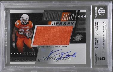 2011 SP Authentic - SPx #55 - Rookie Auto Jersey - Kendall Hunter /225 [BGS 9 MINT]