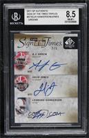 A.J. Green, Julio Jones, Leonard Hankerson [BGS 8.5 NM‑MT+] #/5