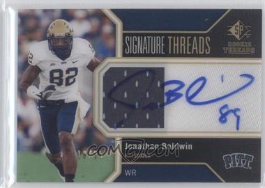 2011 SP Authentic - Signature Threads #TH-JB - Jonathan Baldwin /25