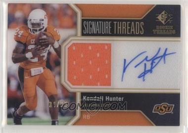 2011 SP Authentic - Signature Threads #TH-KH - Kendall Hunter /99