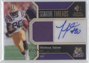 2011 SP Authentic - Signature Threads #TH-TT - Terrence Toliver /99