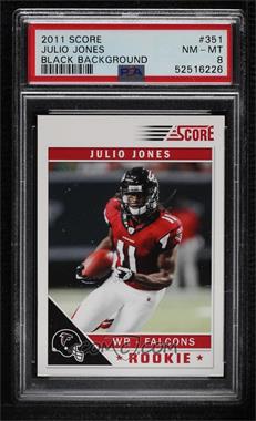 2011 Score - [Base] - Factory Set Update #351 - Julio Jones [PSA 8 NM‑MT]