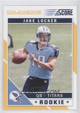 2011 Score - [Base] - Gold Zone #343 - Jake Locker