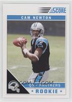 Cam Newton (NFL Logo on Ball Fully Visible)