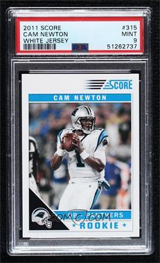 2011 Score - [Base] #315.4 - Cam Newton (White Jersey) [PSA 9 MINT]