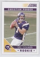 Christian Ponder (Yard Lines in Background)