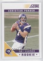 Christian Ponder (Yard Lines in Background)