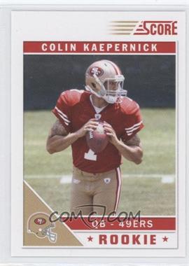 2011 Score - [Base] #320.3 - Colin Kaepernick (Ball Hiding Number, Hash Marks in Background)