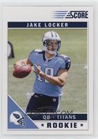 Jake Locker (Left Arm Over Jersey Number)