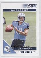 Jake Locker (Left Arm Over Jersey Number)