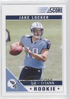 Jake Locker (Left Arm Over Jersey Number)