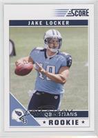 Jake Locker (Left Arm Over Jersey Number)