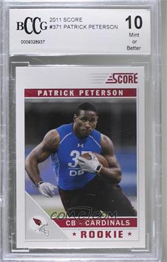 2011 Score - [Base] #371 - Patrick Peterson [BCCG 10 Mint or Better]