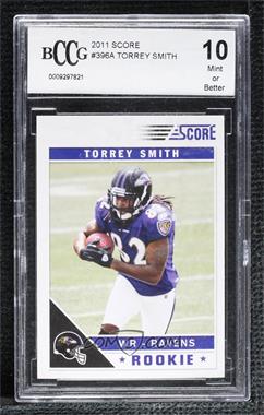 2011 Score - [Base] #396.2 - Torrey Smith (Ball tucked under arm) [BCCG 10 Mint or Better]