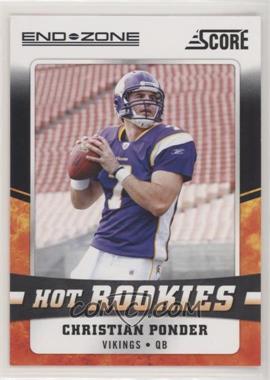 2011 Score - Hot Rookies - End Zone #7 - Christian Ponder