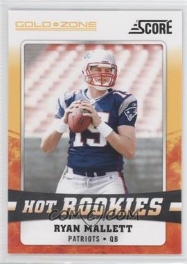 2011 Score - Hot Rookies - Gold Zone #23 - Ryan Mallett