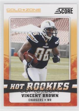 2011 Score - Hot Rookies - Gold Zone #29 - Vincent Brown