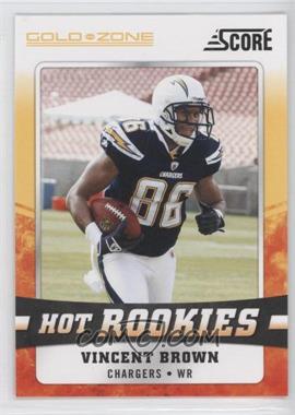 2011 Score - Hot Rookies - Gold Zone #29 - Vincent Brown