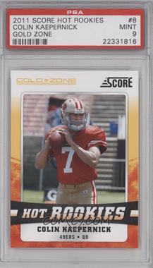 2011 Score - Hot Rookies - Gold Zone #8 - Colin Kaepernick [PSA 9 MINT]