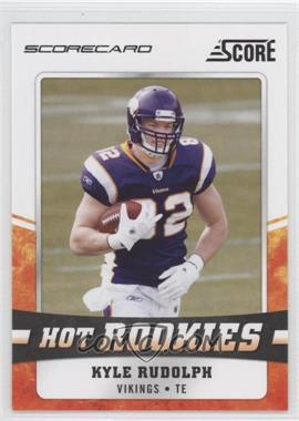 2011 Score - Hot Rookies - Scorecard #18 - Kyle Rudolph