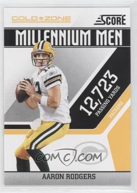 2011 Score - Millennium Men - Gold Zone #1 - Aaron Rodgers