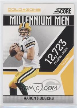 2011 Score - Millennium Men - Gold Zone #1 - Aaron Rodgers