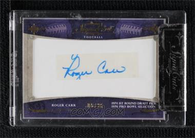 2011 TRISTAR SignaCuts - [Base] - Gold #_ROCA - Roger Carr /25 [Cut Signature]