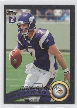 2011 Topps - [Base] - Black #238 - Christian Ponder /55