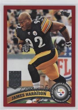 2011 Topps - [Base] - Red Border #138 - James Harrison /77