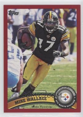 2011 Topps - [Base] - Red Border #436 - Mike Wallace /77