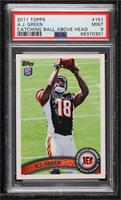 A.J. Green (ball above head) [PSA 9 MINT]