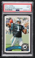 Cam Newton (Making 4 With Left Hand) [PSA 9 MINT]
