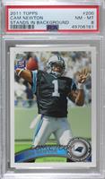 Cam Newton (Making 4 With Left Hand) [PSA 8 NM‑MT]