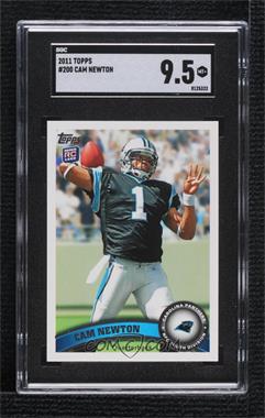 2011 Topps - [Base] #200.3 - Cam Newton (Making 4 With Left Hand) [SGC 9.5 Mint+]