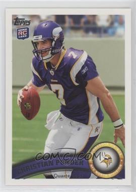 2011 Topps - [Base] #238.1 - Christian Ponder (Running Pose)