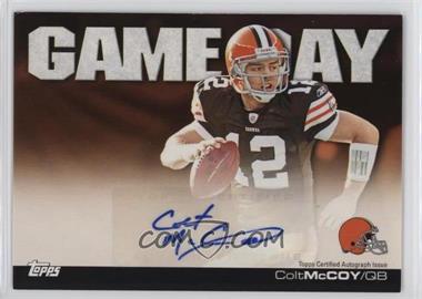 2011 Topps - Game Day Autographs #GDA-CM - Colt McCoy