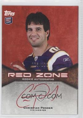 2011 Topps - Red Zone Rookie Autographs #RZRA-CP - Christian Ponder /100