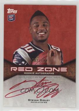 2011 Topps - Red Zone Rookie Autographs #RZRA-SR - Stevan Ridley /100