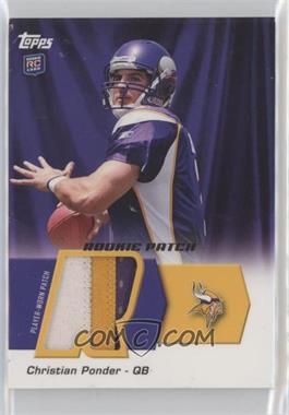 2011 Topps - Rookie Patch #HRP-CP - Christian Ponder [Poor to Fair]