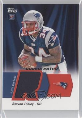 2011 Topps - Rookie Patch #HRP-SR - Stevan Ridley