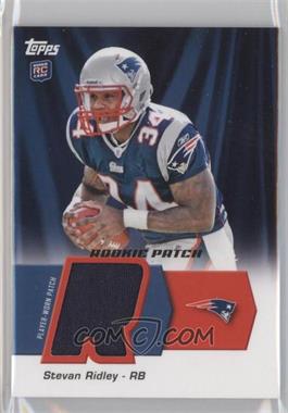 2011 Topps - Rookie Patch #HRP-SR - Stevan Ridley